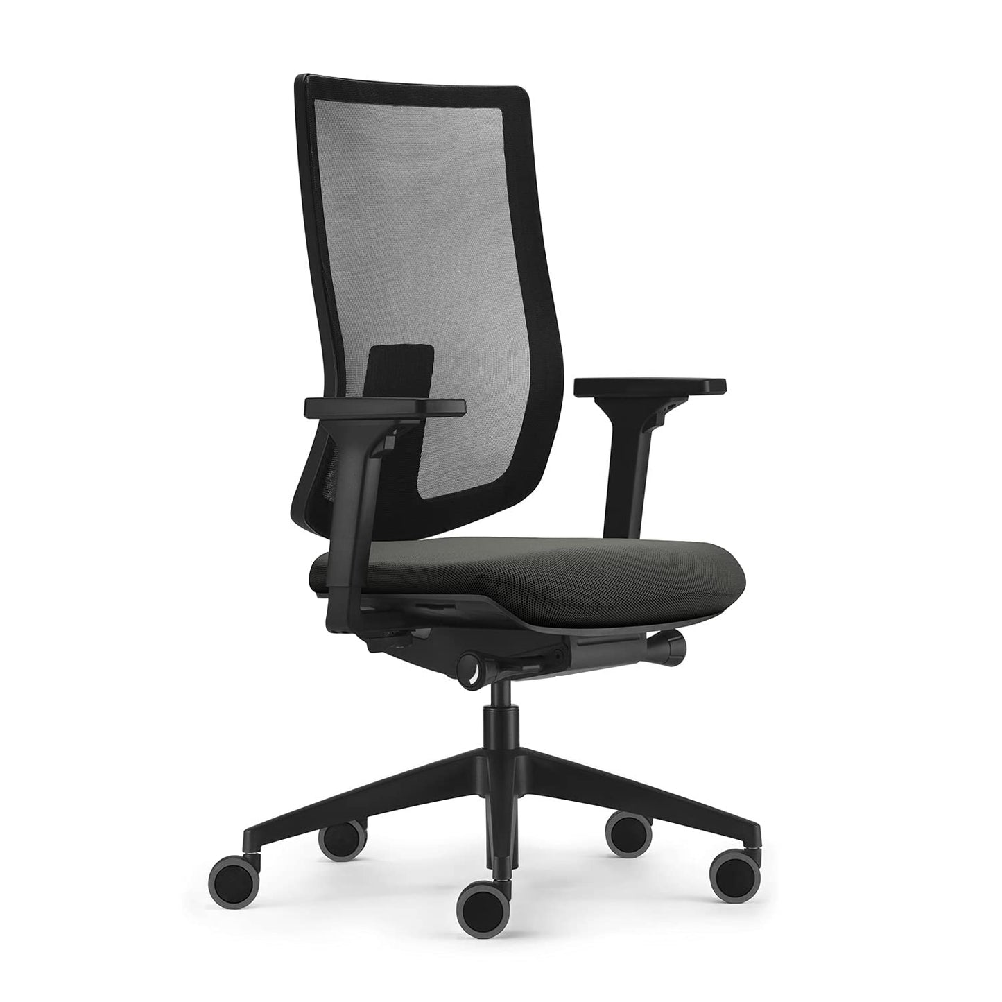 Sedus se:do Pro Light, Drehstuhl, Bürostuhl, Netzmembran Schwarz, Schiebesitz, Armlehnen und Rückenlehne verstellbar, Höhenverstellbar , Kunststoff, 40-52cm, bis 130kg Belastbar, 23° Öffnungswinkel