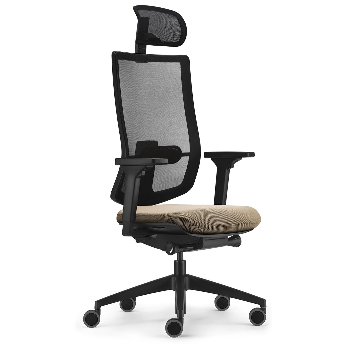 Sedus se:do Pro Light, Drehstuhl, Bürostuhl, Netzmembran Schwarz, Schiebesitz, Armlehnen und Rückenlehne verstellbar, Höhenverstellbar , Kunststoff, 40-52cm, bis 130kg Belastbar, 23° Öffnungswinkel