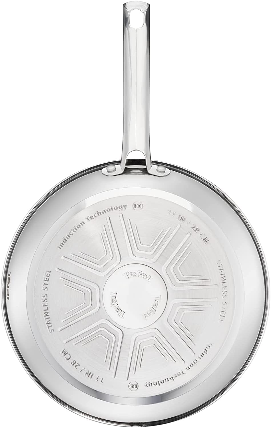 Tefal Duetto 3-teiliges Pfannenset 20,24 und 28 cm, Bratpfannen mit Thermo-Signal bei idealer Brattemperatur, Pfannen induktionsgeeignet für alle Herdarten, auch für Induktionsherde, A704S3