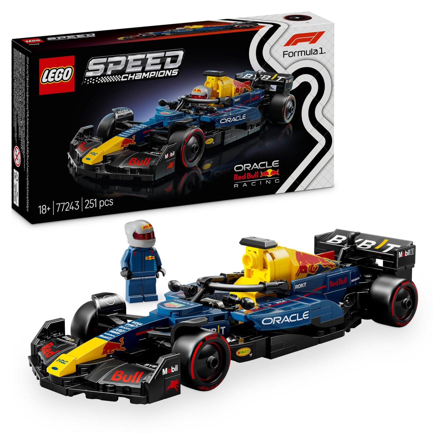 LEGO Speed Champions Ferrari SF-24 F1 Rennauto - Spielzeug mit Formel 1 Minifigur zum Sammeln - Bauset für Kinder - Sammlerstück - Geschenk für Jungen & Mädchen ab 10 Jahren oder erwachsene Fans 77242