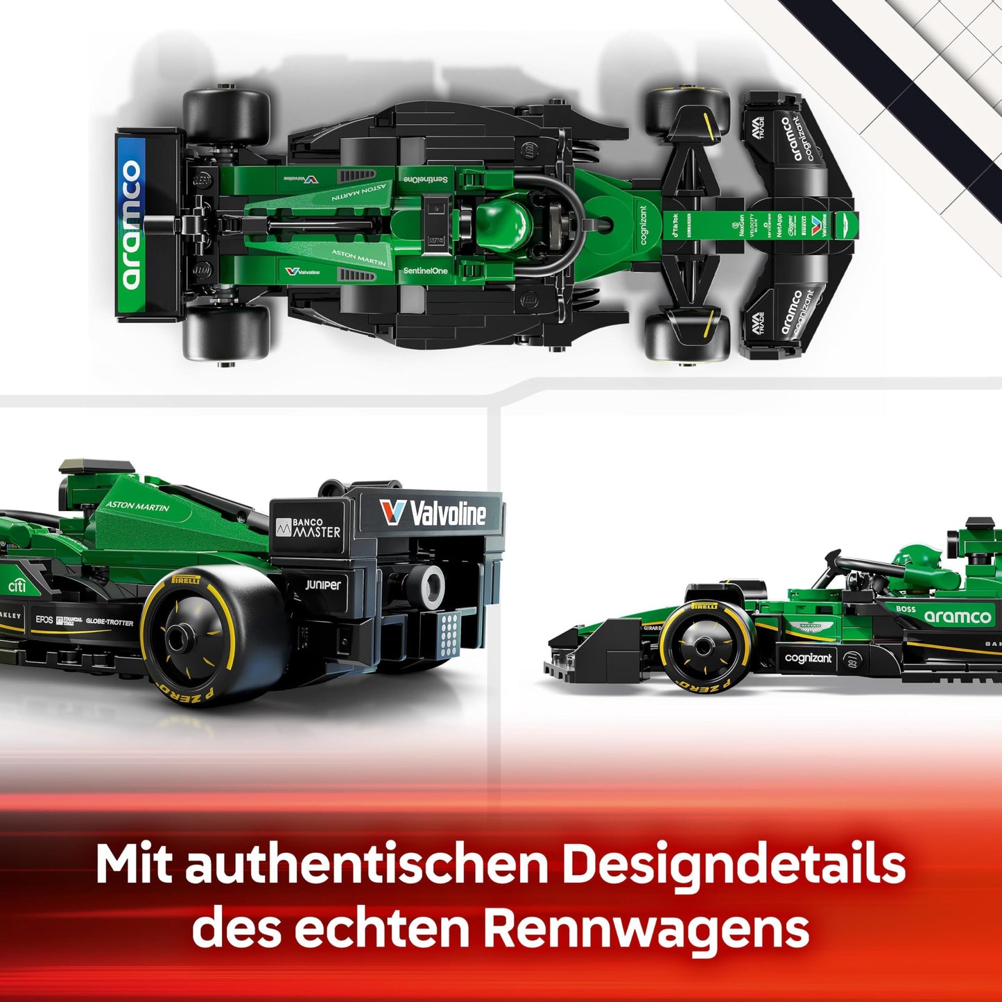 LEGO Speed Champions Ferrari SF-24 F1 Rennauto - Spielzeug mit Formel 1 Minifigur zum Sammeln - Bauset für Kinder - Sammlerstück - Geschenk für Jungen & Mädchen ab 10 Jahren oder erwachsene Fans 77242