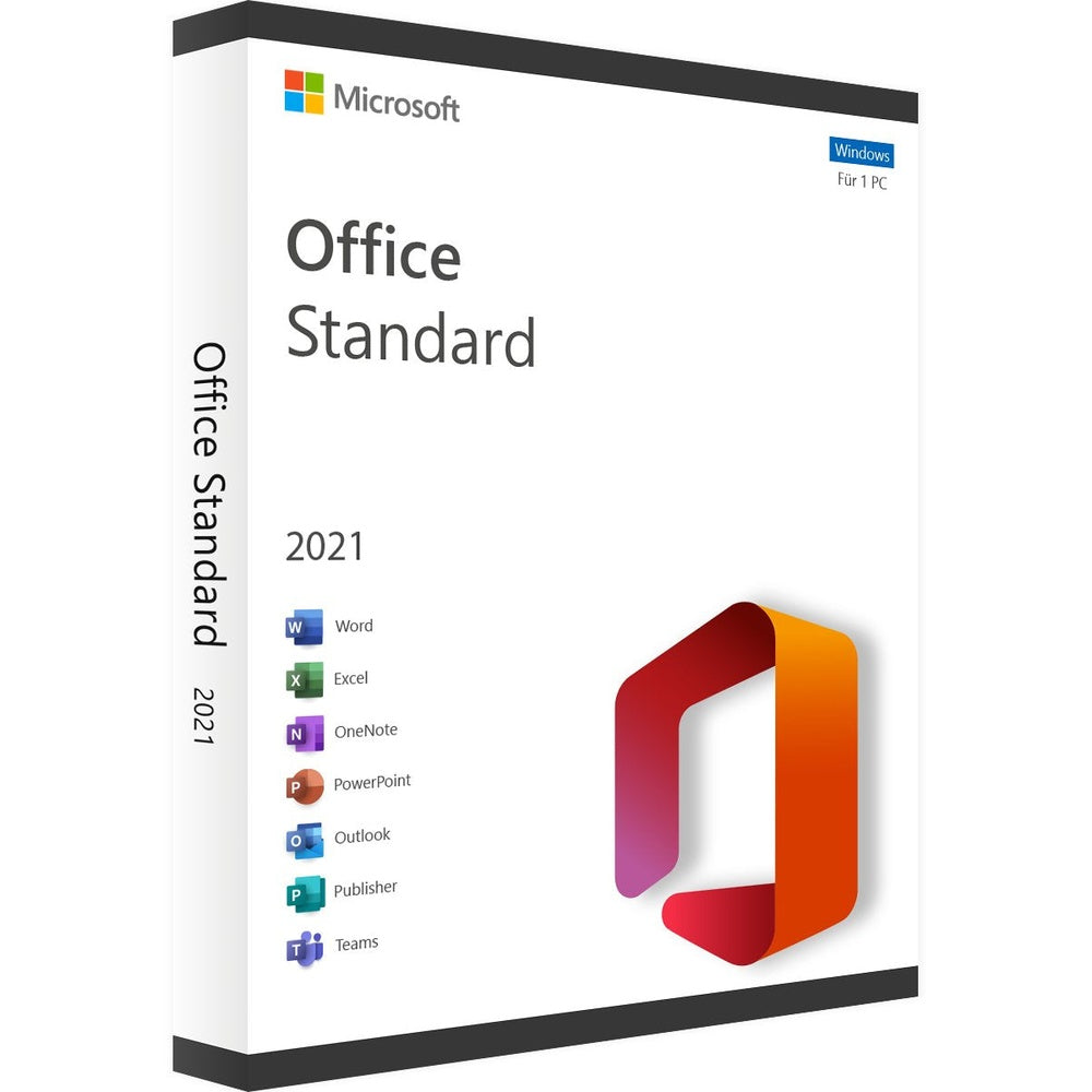 Microsoft Office 2021 Standard Vollversion Key Sofort Email Versand