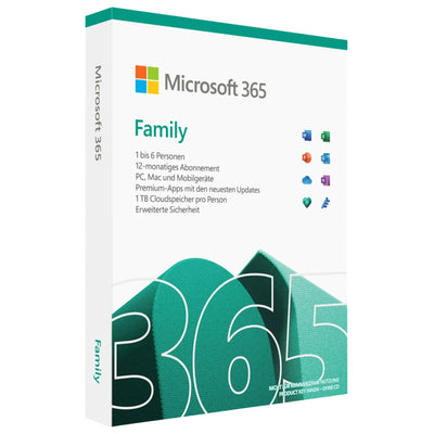 Comprar Microsoft 365 Family: suscripción anual para hasta 6 personas, 1 TB de OneDrive cada una
