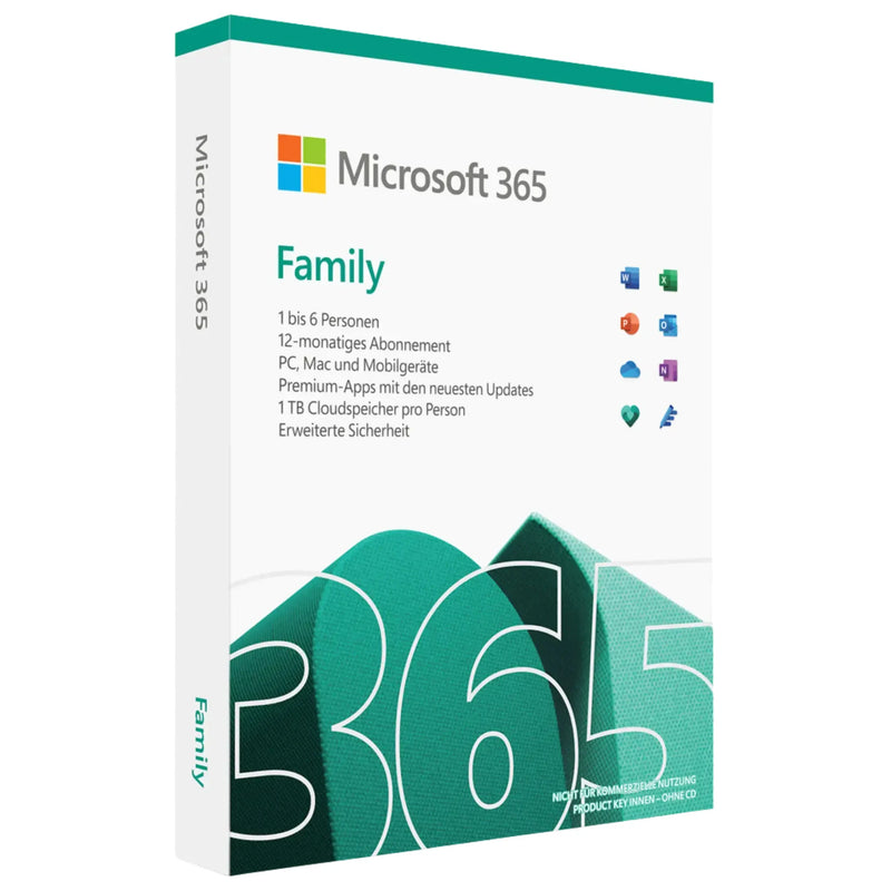 Microsoft 365 Family kaufen – Jahresabo für bis zu 6 Personen, je 1 TB OneDrive Microsoft 365 Family kaufen – Jahresabo für bis zu 6 Personen, je 1 TB OneDrive - Microsoft | Jetzt kaufen bei karinex