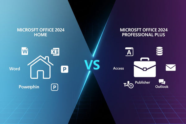 Office 2024 Home vs. Professional Plus im Vergleich – Editionen und Preise bei KARINEX