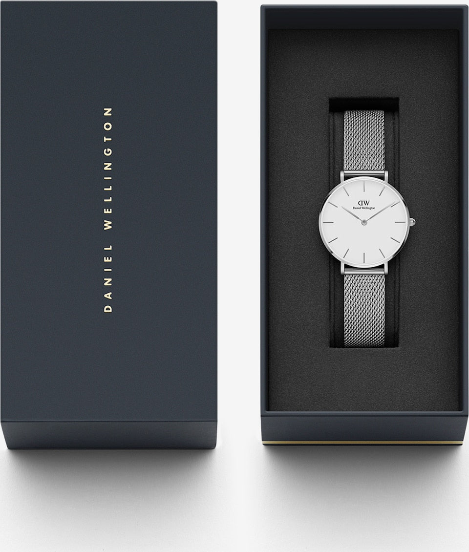 Daniel Wellington Uhr 'Petite Sterling S White' in Silber DW00100306