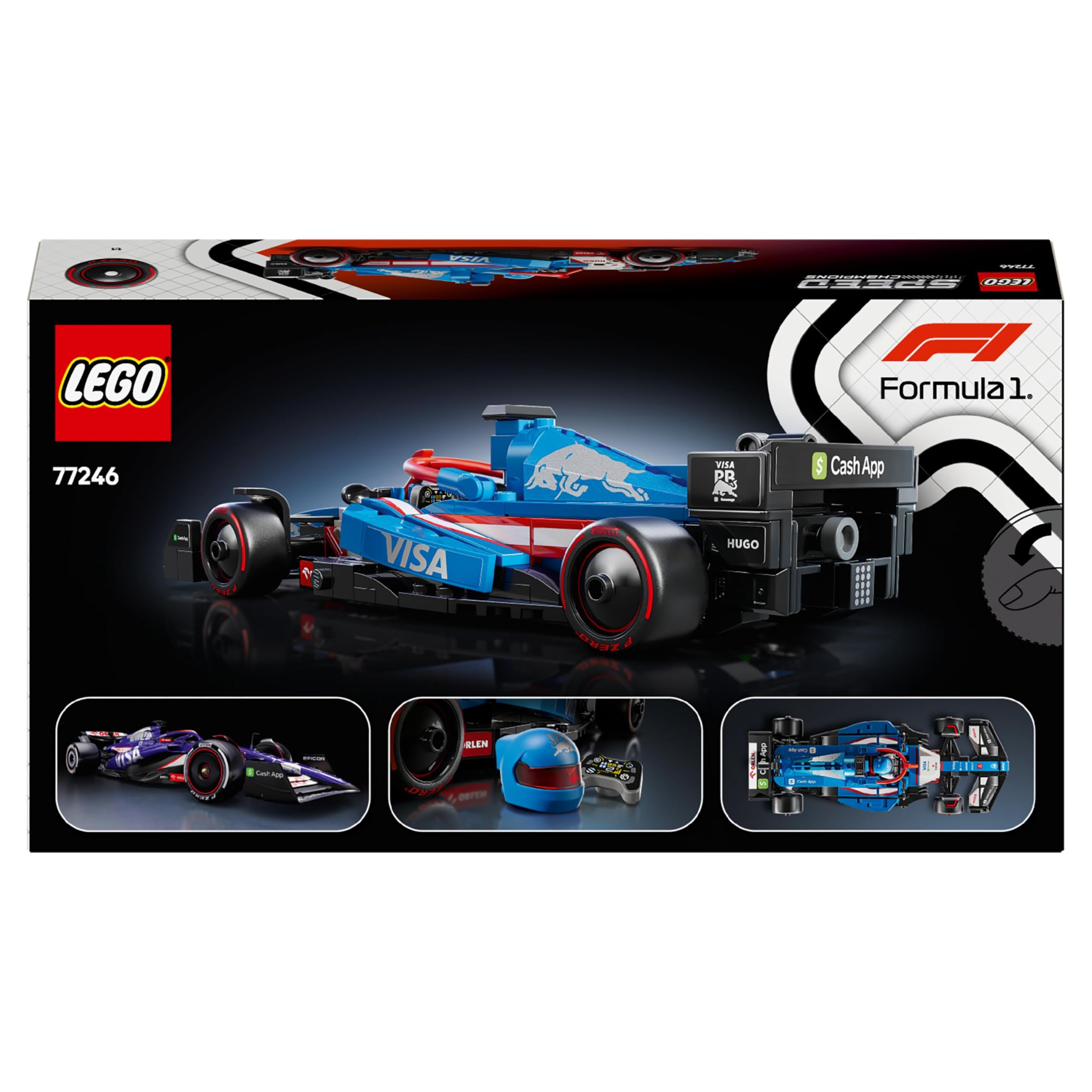 LEGO Speed Champions Ferrari SF-24 F1 Rennauto - Spielzeug mit Formel 1 Minifigur zum Sammeln - Bauset für Kinder - Sammlerstück - Geschenk für Jungen & Mädchen ab 10 Jahren oder erwachsene Fans 77242