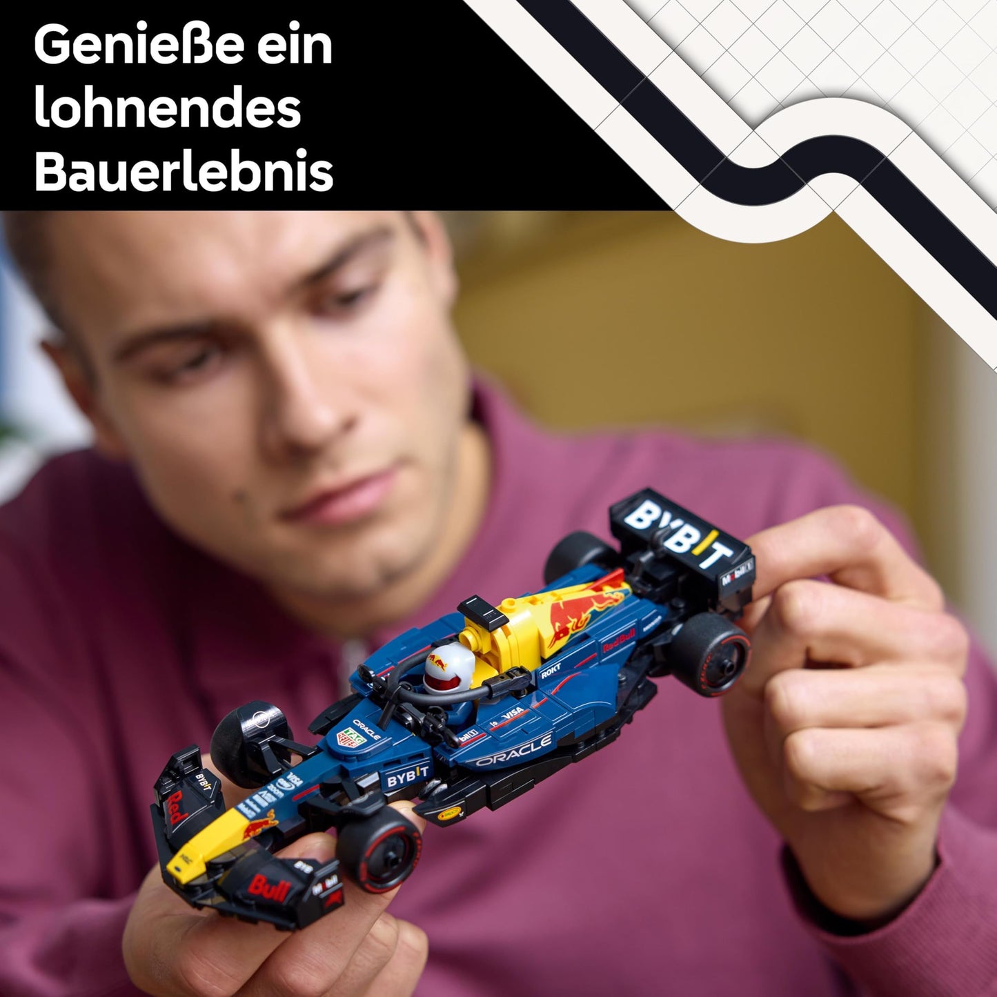 LEGO Speed Champions Ferrari SF-24 F1 Rennauto - Spielzeug mit Formel 1 Minifigur zum Sammeln - Bauset für Kinder - Sammlerstück - Geschenk für Jungen & Mädchen ab 10 Jahren oder erwachsene Fans 77242