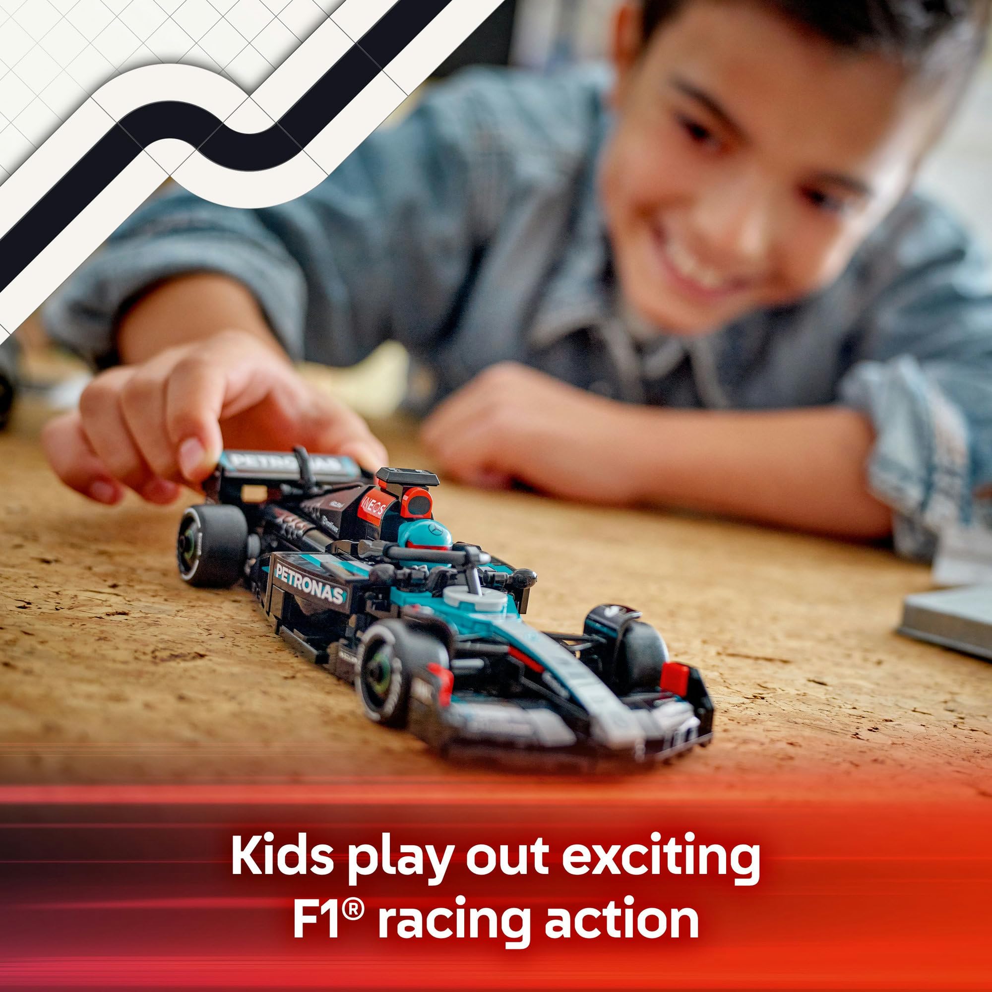 LEGO Speed Champions Ferrari SF-24 F1 Rennauto - Spielzeug mit Formel 1 Minifigur zum Sammeln - Bauset für Kinder - Sammlerstück - Geschenk für Jungen & Mädchen ab 10 Jahren oder erwachsene Fans 77242