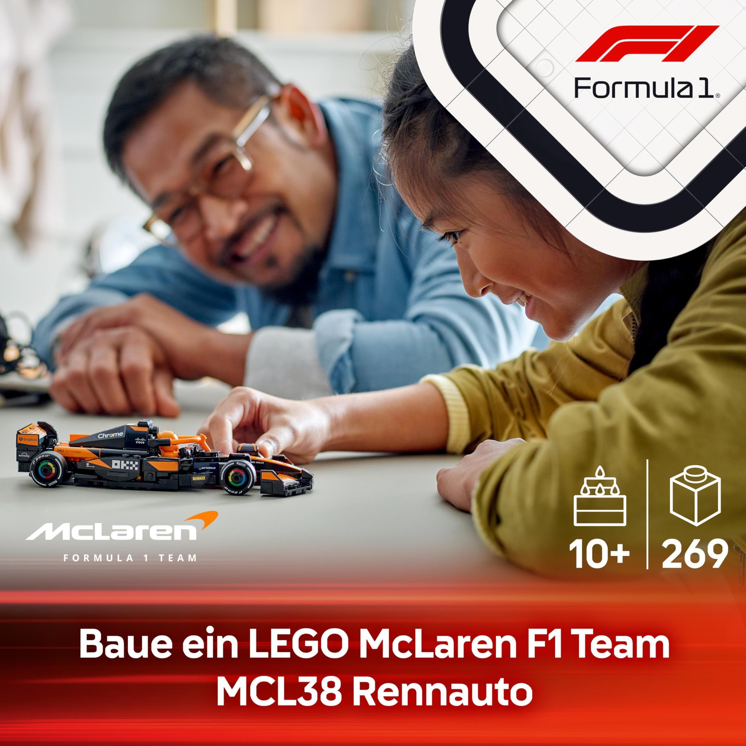 LEGO Speed Champions Ferrari SF-24 F1 Rennauto - Spielzeug mit Formel 1 Minifigur zum Sammeln - Bauset für Kinder - Sammlerstück - Geschenk für Jungen & Mädchen ab 10 Jahren oder erwachsene Fans 77242