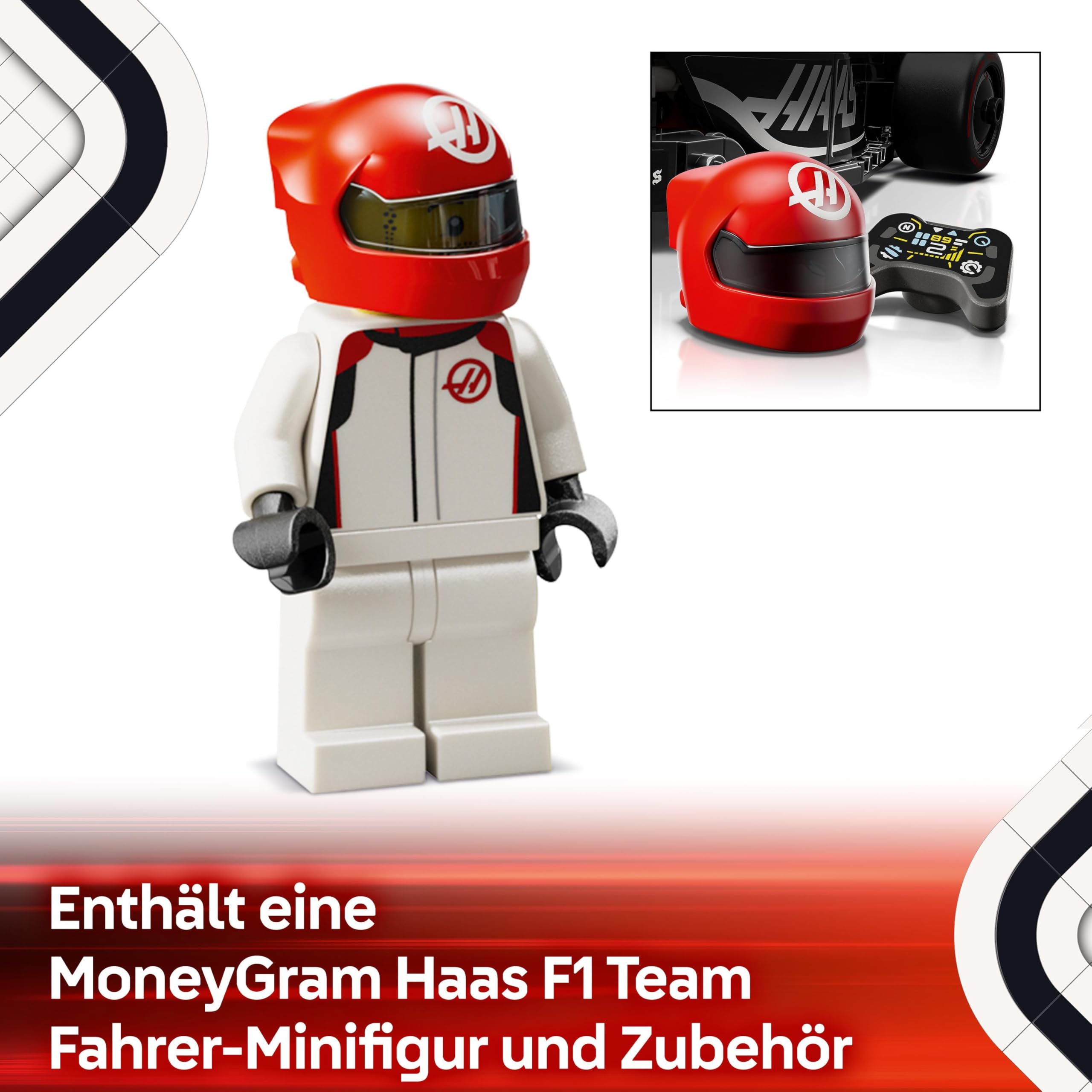 LEGO Speed Champions Ferrari SF-24 F1 Rennauto - Spielzeug mit Formel 1 Minifigur zum Sammeln - Bauset für Kinder - Sammlerstück - Geschenk für Jungen & Mädchen ab 10 Jahren oder erwachsene Fans 77242