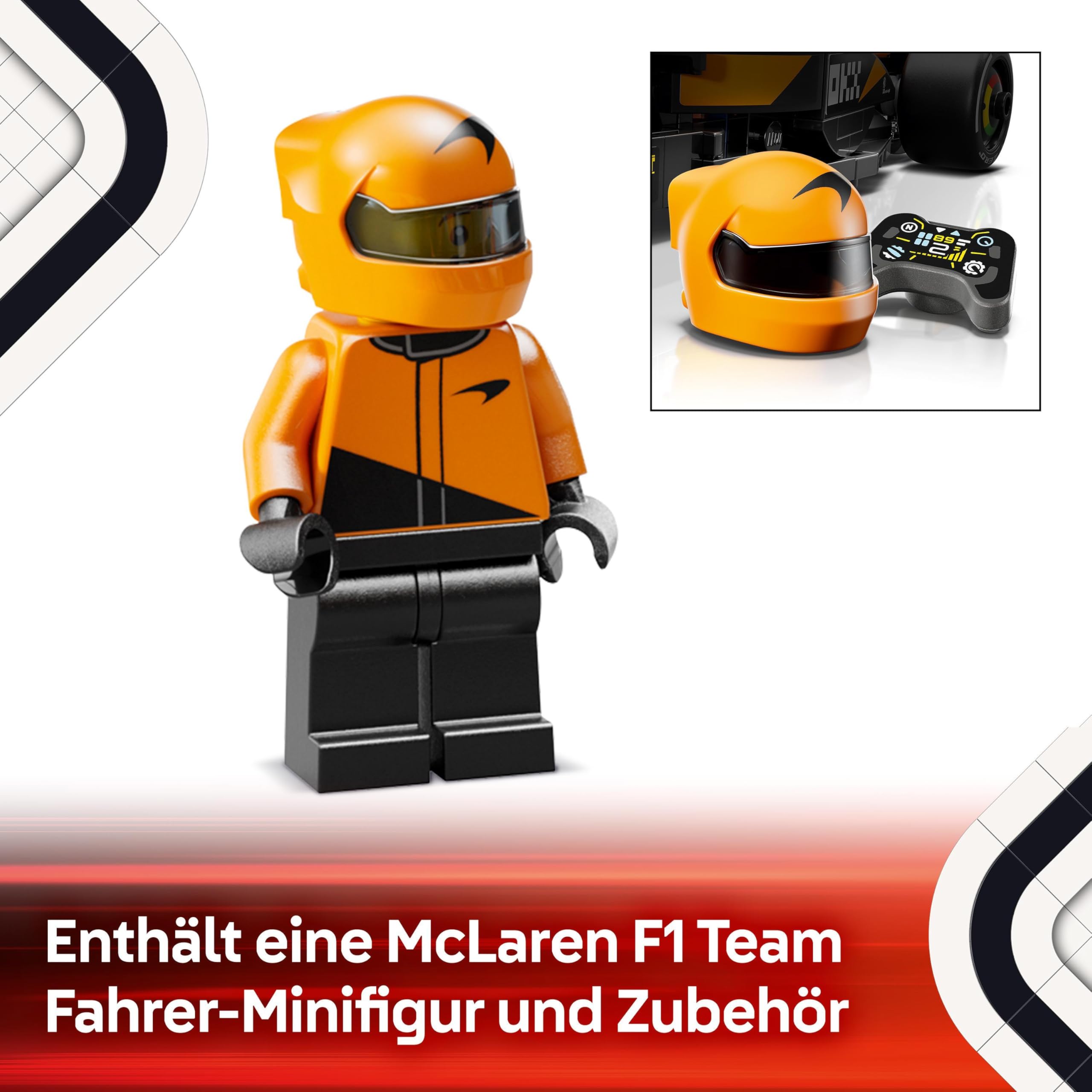 LEGO Speed Champions Ferrari SF-24 F1 Rennauto - Spielzeug mit Formel 1 Minifigur zum Sammeln - Bauset für Kinder - Sammlerstück - Geschenk für Jungen & Mädchen ab 10 Jahren oder erwachsene Fans 77242