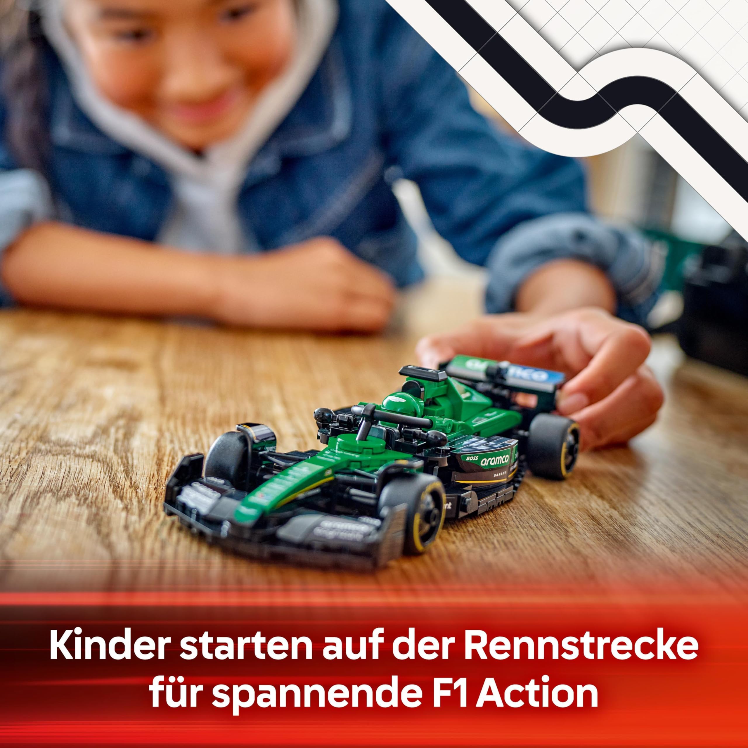 LEGO Speed Champions Ferrari SF-24 F1 Rennauto - Spielzeug mit Formel 1 Minifigur zum Sammeln - Bauset für Kinder - Sammlerstück - Geschenk für Jungen & Mädchen ab 10 Jahren oder erwachsene Fans 77242