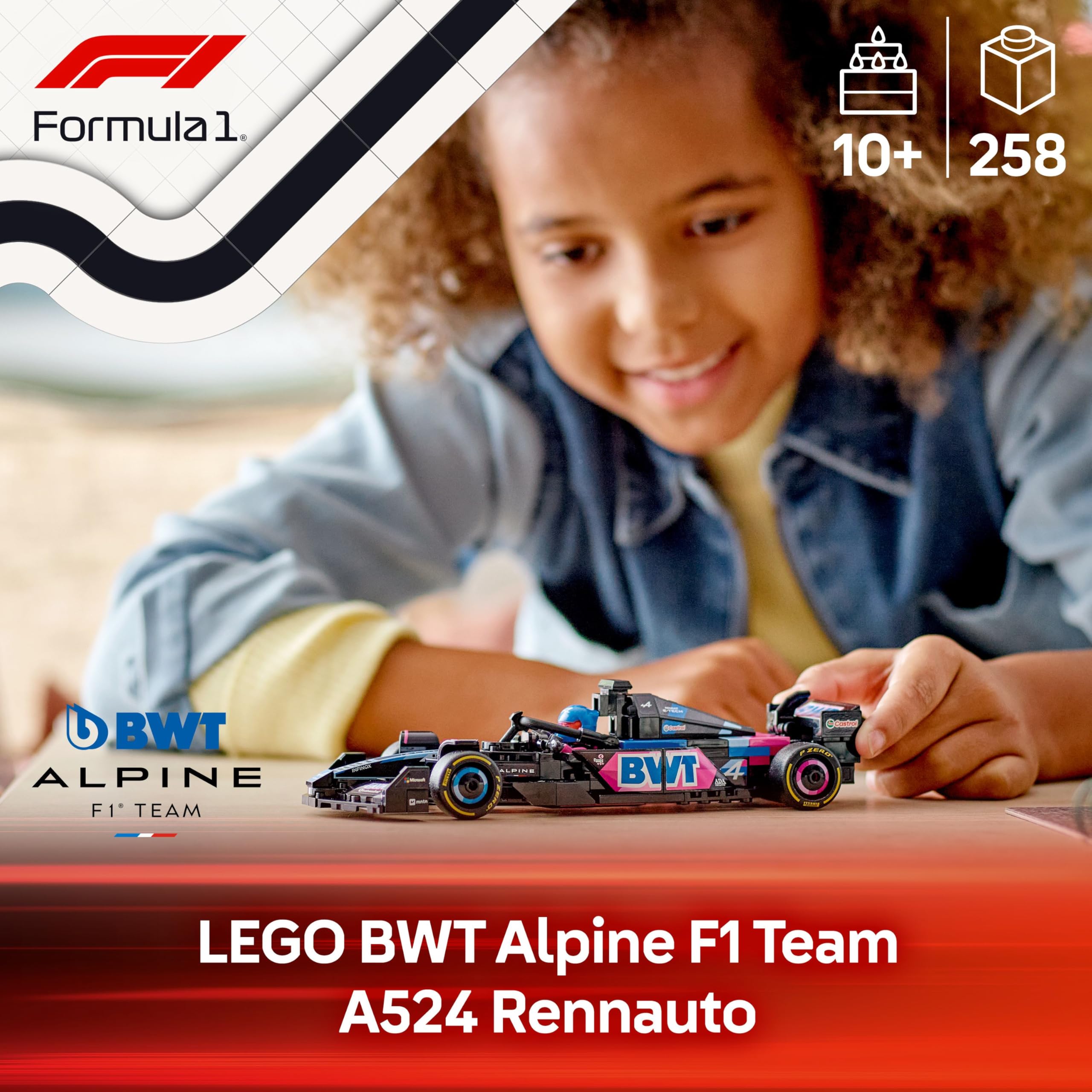 LEGO Speed Champions Ferrari SF-24 F1 Rennauto - Spielzeug mit Formel 1 Minifigur zum Sammeln - Bauset für Kinder - Sammlerstück - Geschenk für Jungen & Mädchen ab 10 Jahren oder erwachsene Fans 77242