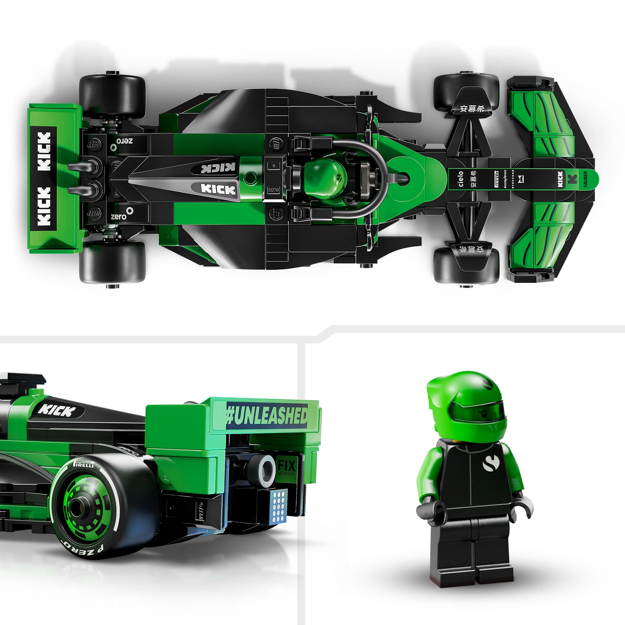 LEGO Speed Champions Ferrari SF-24 F1 Rennauto - Spielzeug mit Formel 1 Minifigur zum Sammeln - Bauset für Kinder - Sammlerstück - Geschenk für Jungen & Mädchen ab 10 Jahren oder erwachsene Fans 77242