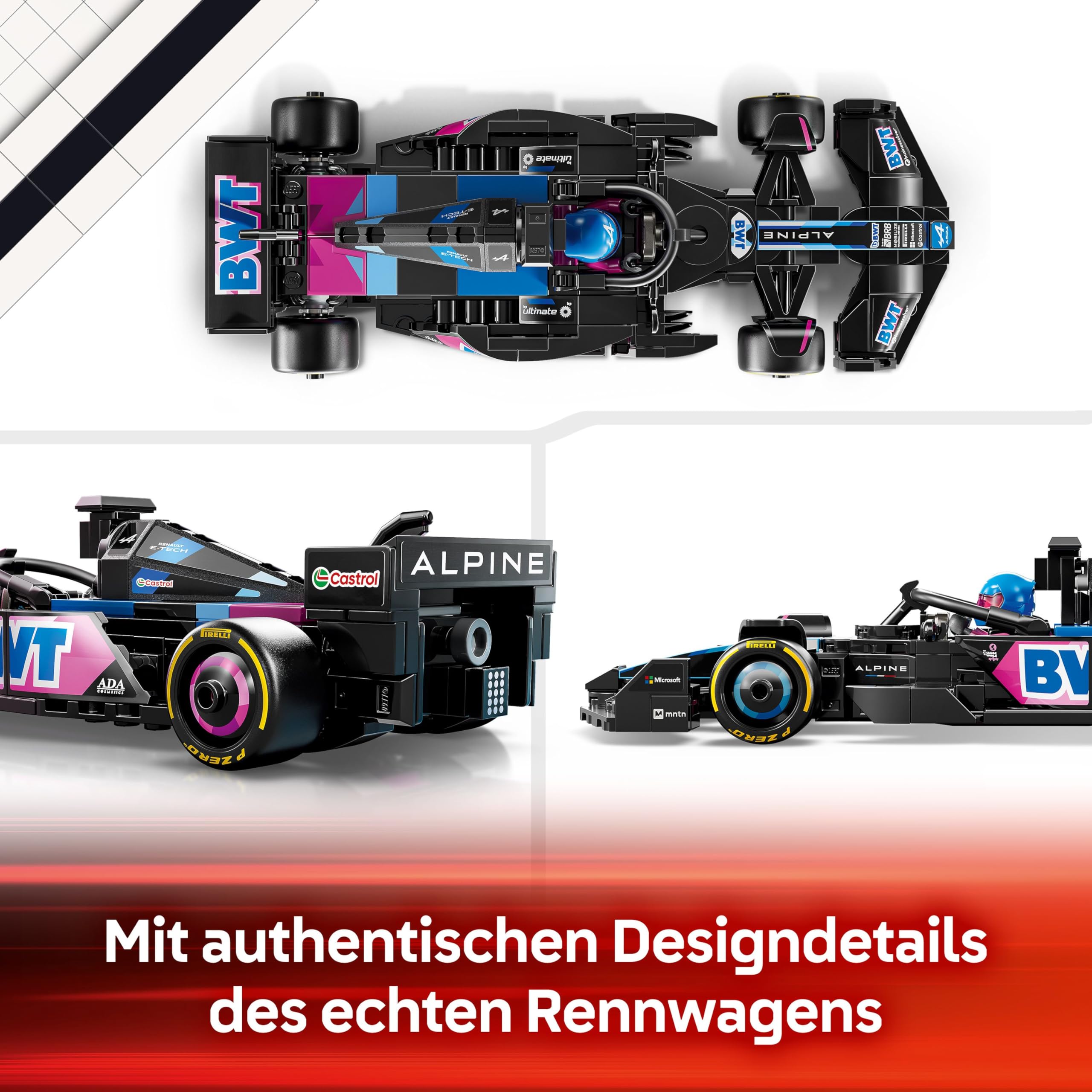 LEGO Speed Champions Ferrari SF-24 F1 Rennauto - Spielzeug mit Formel 1 Minifigur zum Sammeln - Bauset für Kinder - Sammlerstück - Geschenk für Jungen & Mädchen ab 10 Jahren oder erwachsene Fans 77242