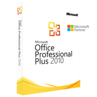 Produktbild der Microsoft Office 2010 Professional Plus PC-Version mit Softwareverpackung
