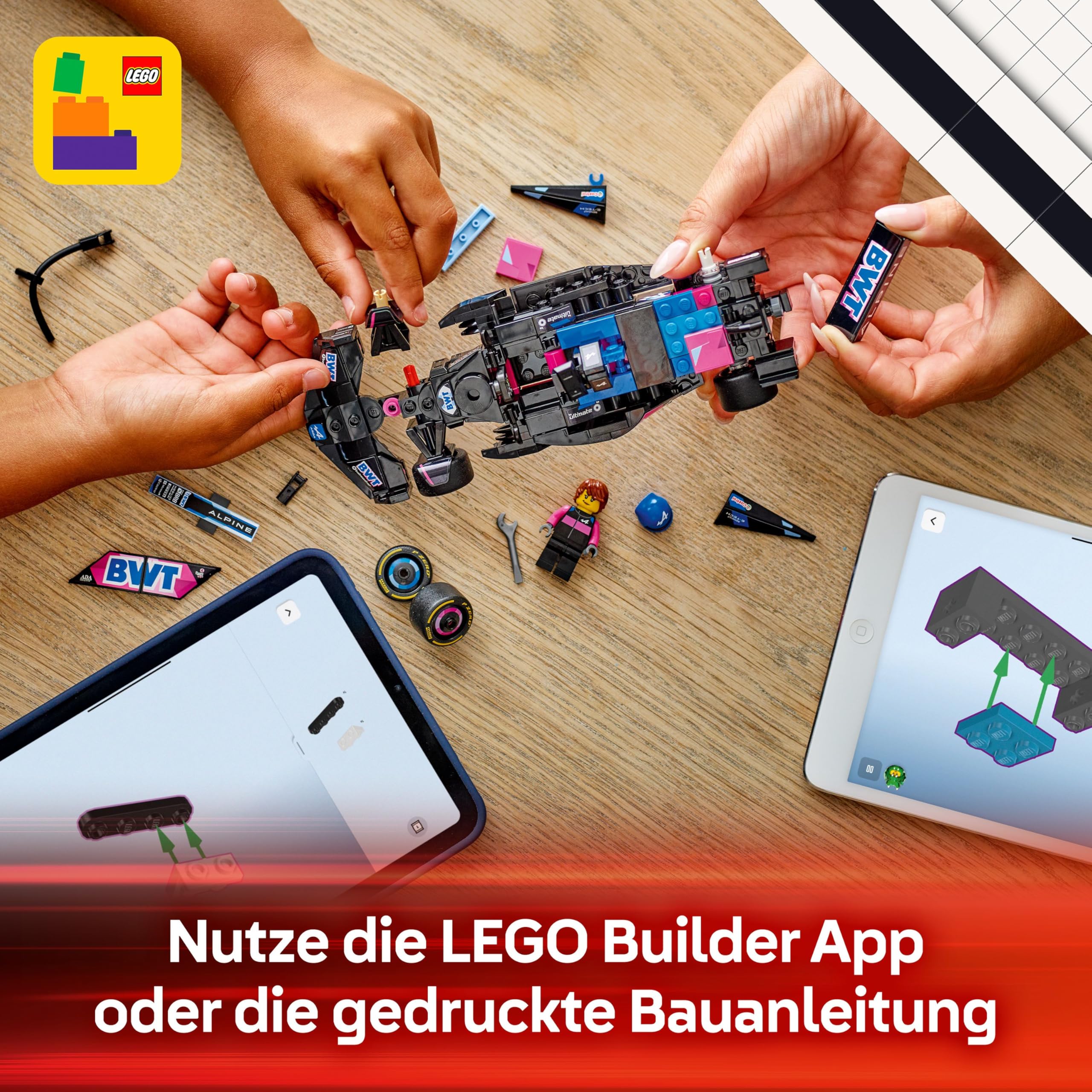LEGO Speed Champions Ferrari SF-24 F1 Rennauto - Spielzeug mit Formel 1 Minifigur zum Sammeln - Bauset für Kinder - Sammlerstück - Geschenk für Jungen & Mädchen ab 10 Jahren oder erwachsene Fans 77242