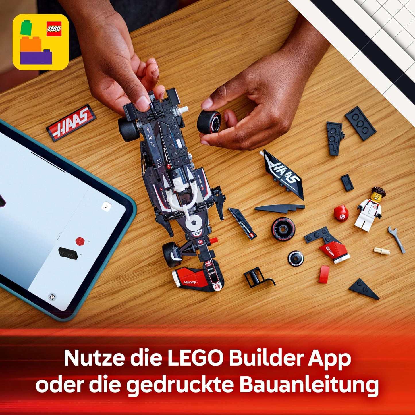 LEGO Speed Champions Ferrari SF-24 F1 Rennauto - Spielzeug mit Formel 1 Minifigur zum Sammeln - Bauset für Kinder - Sammlerstück - Geschenk für Jungen & Mädchen ab 10 Jahren oder erwachsene Fans 77242