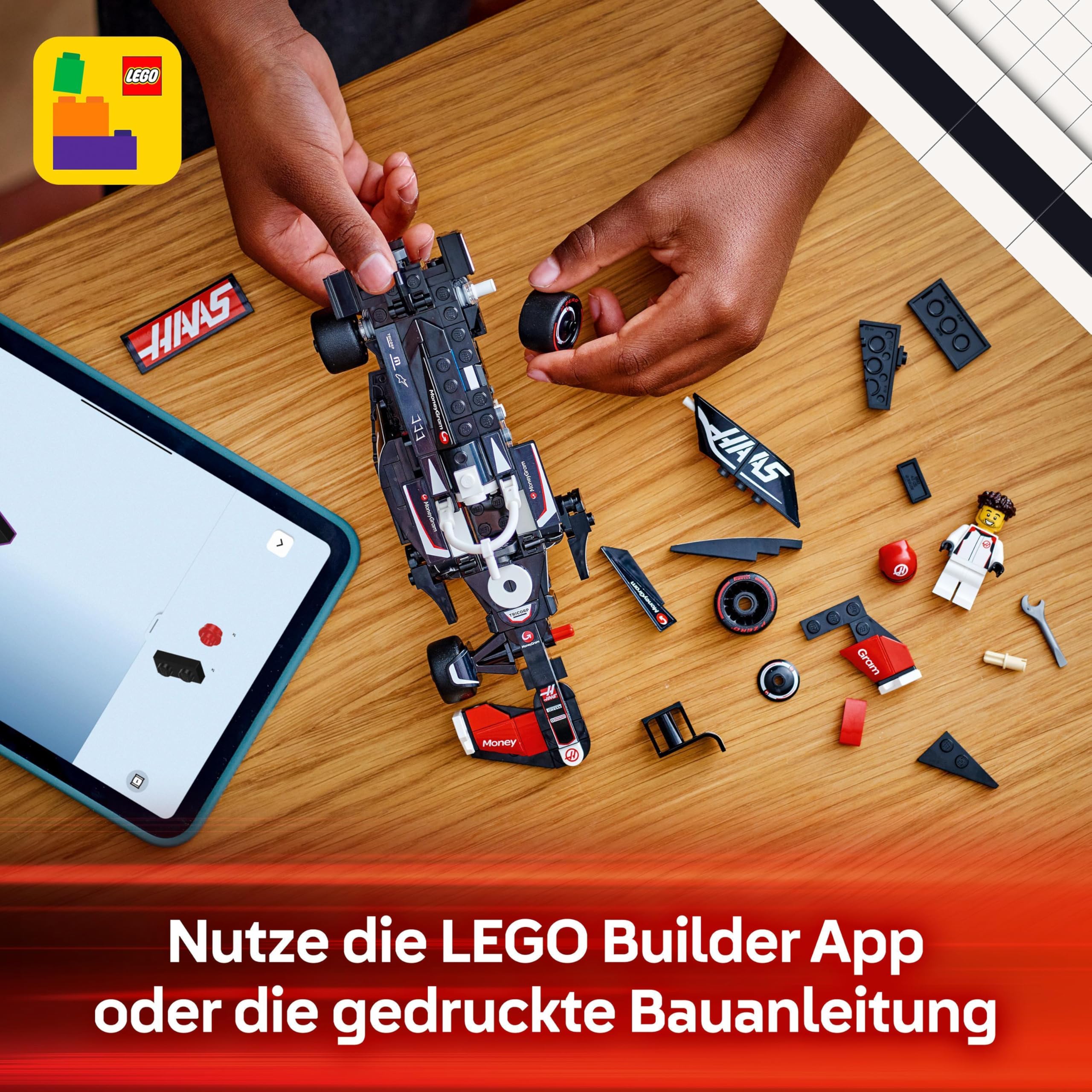 LEGO Speed Champions Ferrari SF-24 F1 Rennauto - Spielzeug mit Formel 1 Minifigur zum Sammeln - Bauset für Kinder - Sammlerstück - Geschenk für Jungen & Mädchen ab 10 Jahren oder erwachsene Fans 77242