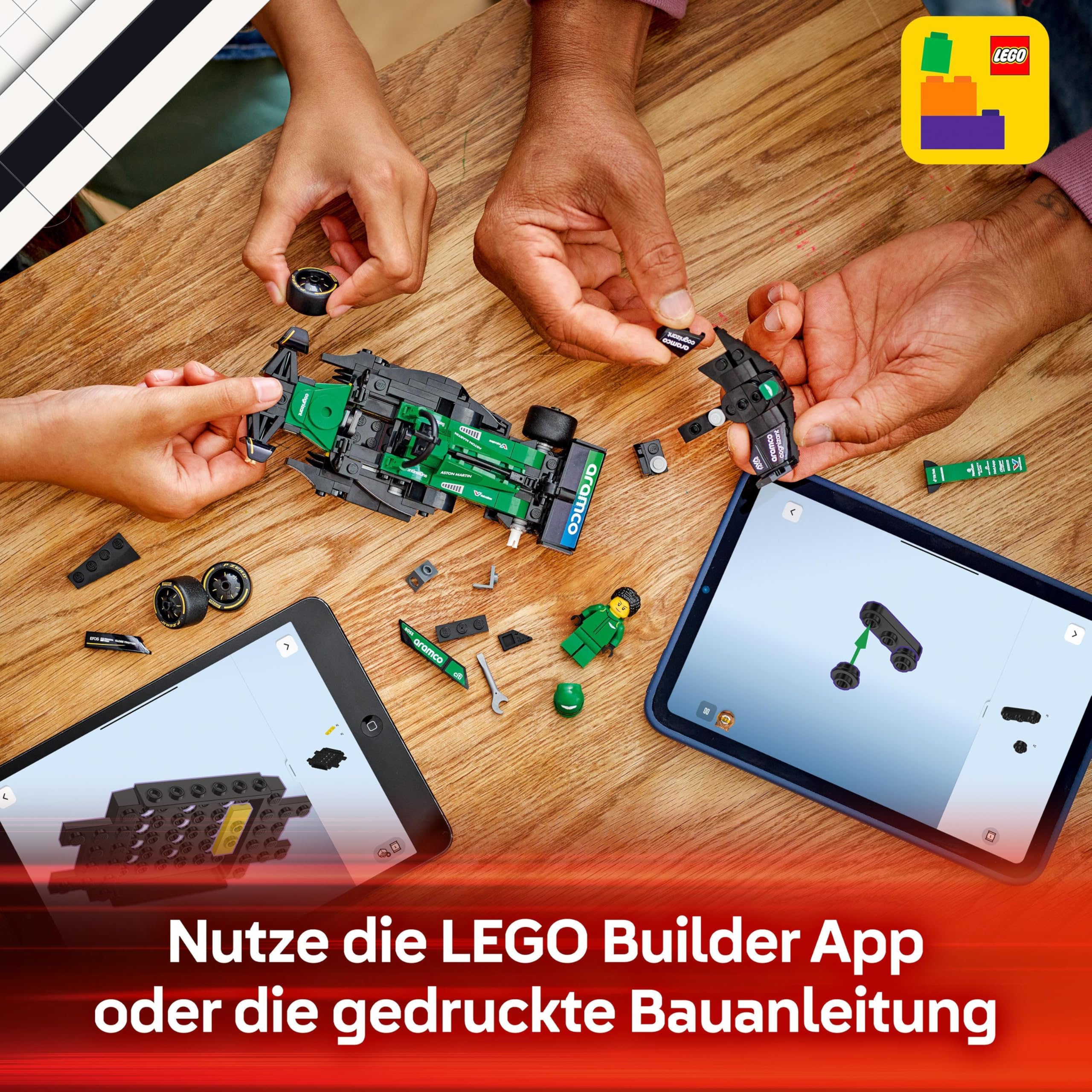 LEGO Speed Champions Ferrari SF-24 F1 Rennauto - Spielzeug mit Formel 1 Minifigur zum Sammeln - Bauset für Kinder - Sammlerstück - Geschenk für Jungen & Mädchen ab 10 Jahren oder erwachsene Fans 77242