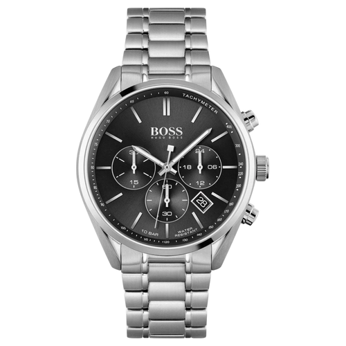 BOSS Herren Chronograph 1513871 aus Edelstahl mit schwarzem Zifferblatt und Chronographenanzeigen