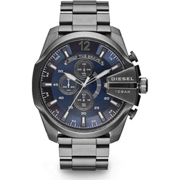 Diesel Chronograph Mega Chief DZ4329 Herrenuhr Edelstahl Blau
