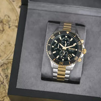 Hugo Boss Admiral 1513908 Herrenchronograph in zweifarbiger Edelstahloptik in der Originalbox präsentiert - Bild 3