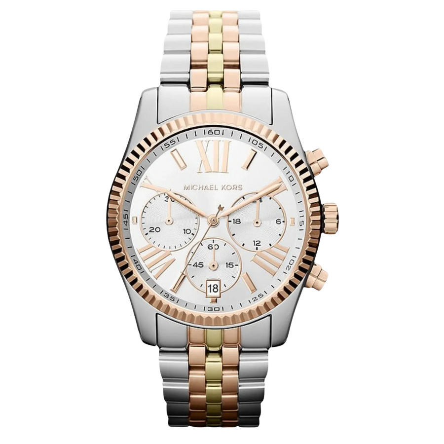 Michael Kors Lexington MK5735 Damen Chronograph Bicolor Roségold Silber - Michael Kors | Jetzt kaufen bei karinex