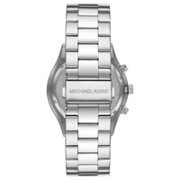 Rückseite des Edelstahlarmbands der Michael Kors Chronograph Runway Slim MK8917 Herrenuhr