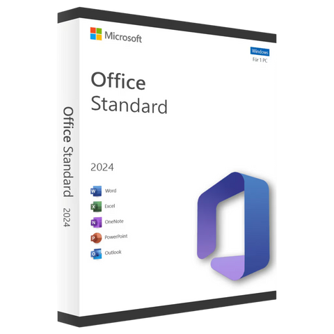 Microsoft Office 2024 Standard Vollversion für Windows – Original Lizenz | E-Mail Versand