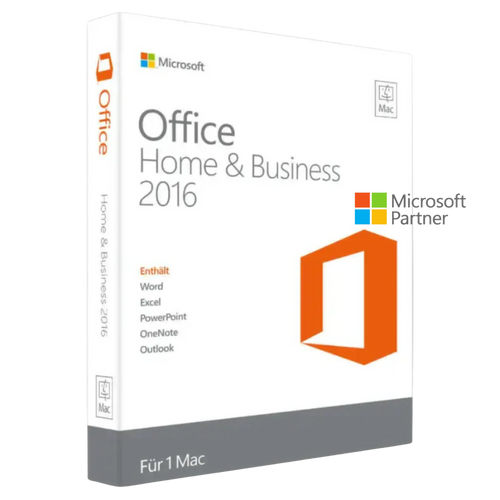 Microsoft Office 2016 Home and Business für Mac Produktbox
