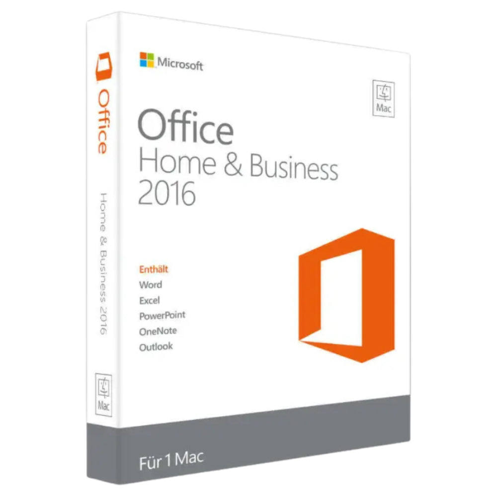 Microsoft Office 2016 Home and Business für Mac Produktbox
