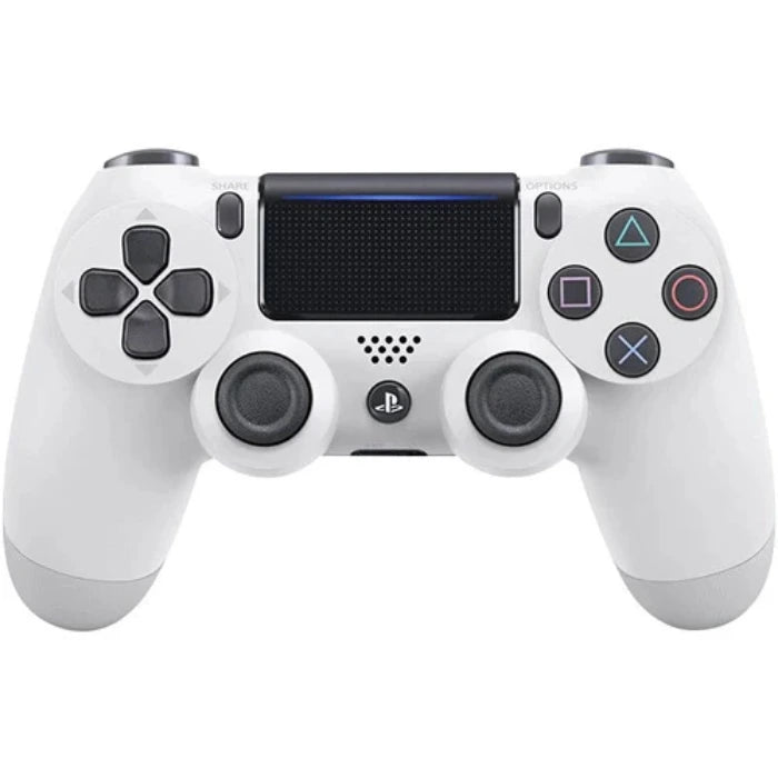 Sony DualShock 4 V2 Wireless Controller Weiß für PlayStation 4, ergonomisches Gamepad mit Touchpad, Vibrationsfunktion und Bluetooth-Verbindung
