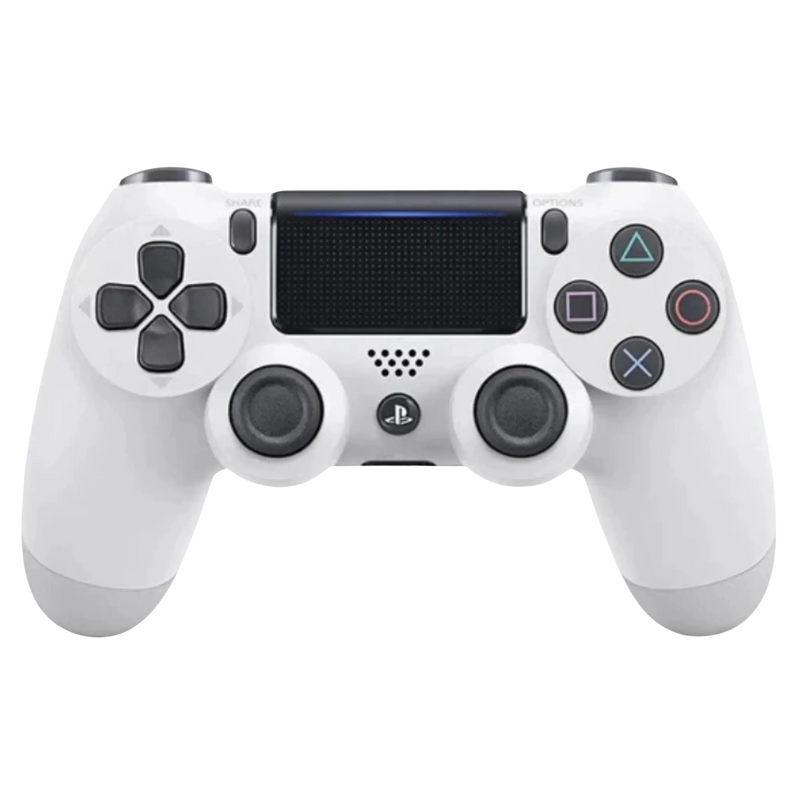 Sony DualShock 4 V2 Wireless Controller Weiß für PlayStation 4, ergonomisches Gamepad mit Touchpad, Vibrationsfunktion und Bluetooth-Verbindung