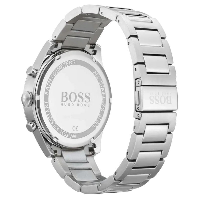Hugo Boss Chronograph 1513712 Rückseite Edelstahlarmband
