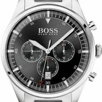 Boss Chronograph 1513712 Herrenuhr aus Edelstahl mit schwarzem Zifferblatt und silbernem Armband - Bild 2