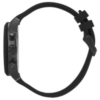 Boss Chronograph 1513720 Seitenansicht mit schwarzem Silikonarmband