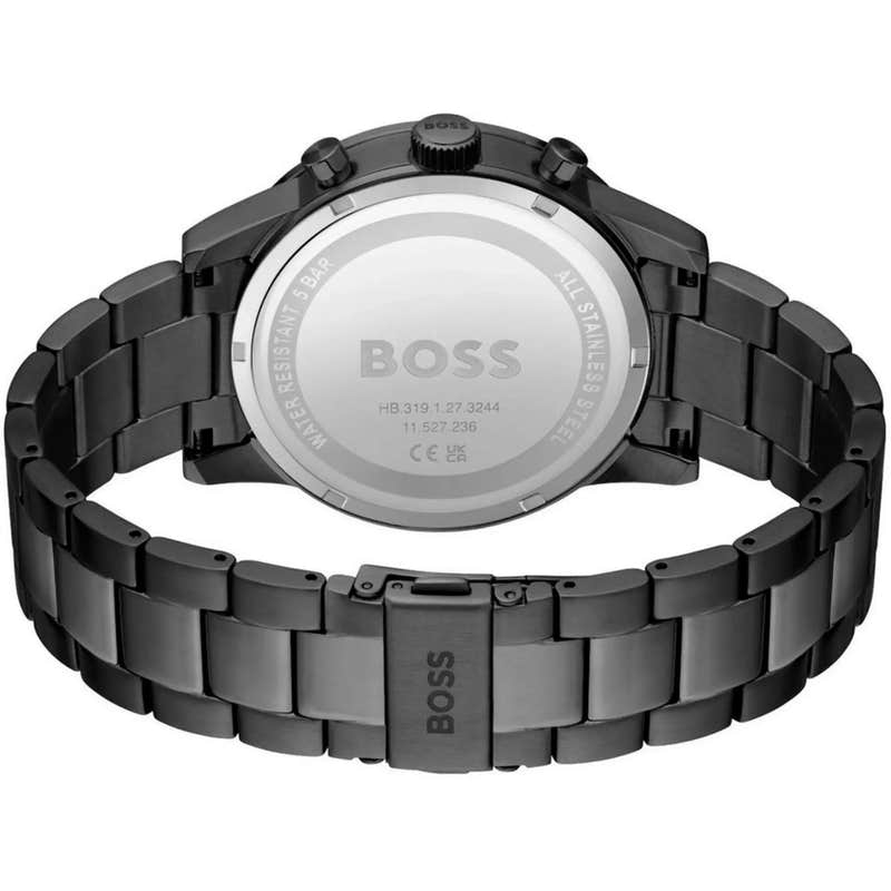 BOSS Chronograph ALLURE 1513924, Quarzuhr, Herrenuhr, Armbanduhr, Stoppfunktion, Edelstahlarmband