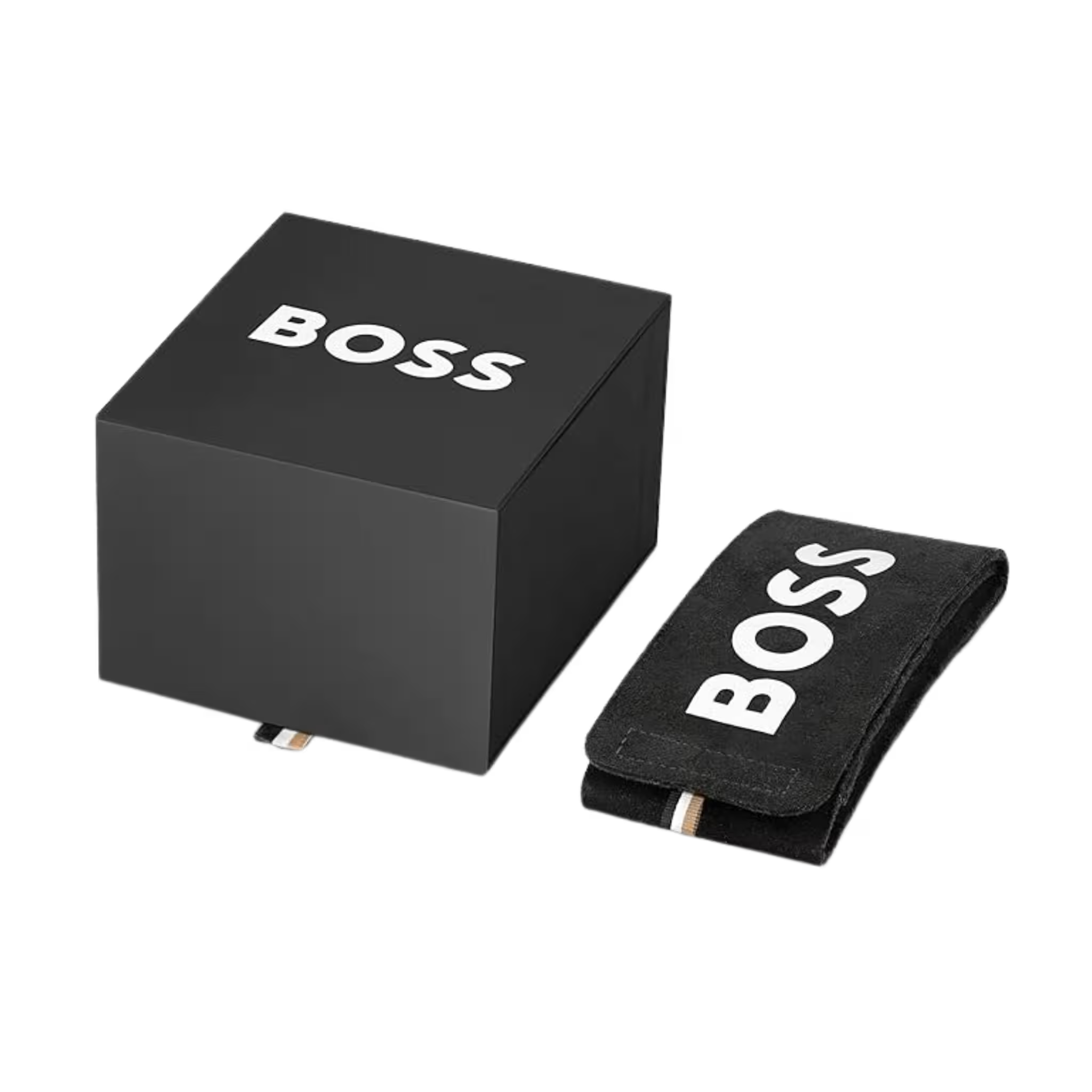 Originale Boss Uhrenbox mit Kissen zur Aufbewahrung von Armbanduhren mit Markenlogo