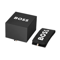 Originale Boss Uhrenbox mit Kissen zur Aufbewahrung von Armbanduhren mit Markenlogo