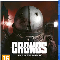 PS5-Spielhülle von Cronos: The New Dawn mit einem gepanzerten Charakterhelm vor dunklem Hintergrund. - Bild 1