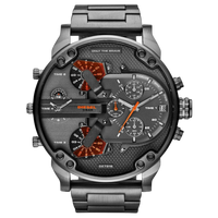 Diesel Chronograph Mr. Daddy DZ7315 – graue XXL Herrenuhr mit orangefarbenen Akzenten, Edelstahlgehäuse und markantem Chronographen-Design
