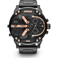 Diesel Herrenuhr Mr. Daddy DZ7313 – Schwarzer Chronograph mit roségoldenen Akzenten und Edelstahlarmband
 - Bild 1