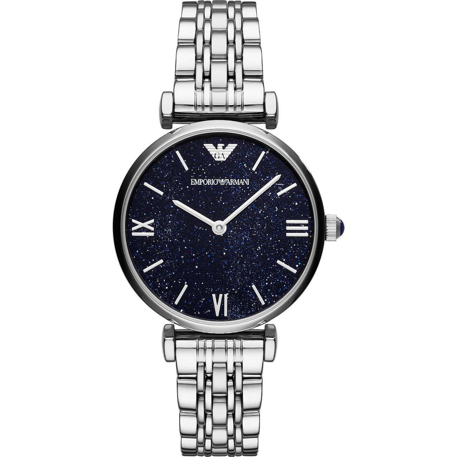 Emporio Armani women's watch AR11091 – Elegance in stainless steel with a radiant blue dial