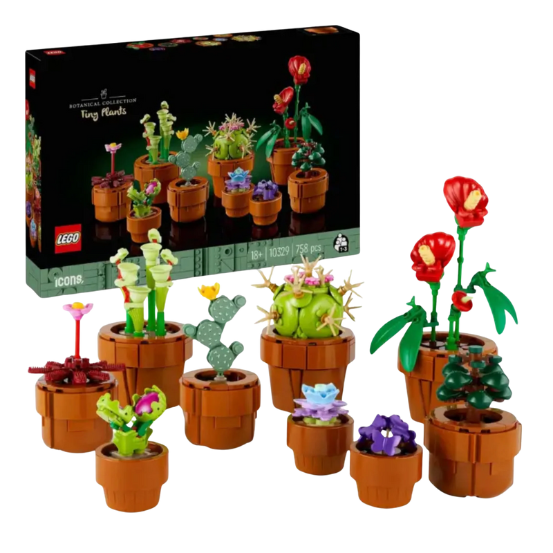 LEGO Icons Botanical Collection 10329 Mini Pflanzen und Blumen Set – dekorative LEGO Pflanzen und Blumen in Terrakotta-Töpfen