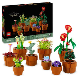 LEGO Icons Botanical Collection 10329 Mini Pflanzen und Blumen Set – dekorative LEGO Pflanzen und Blumen in Terrakotta-Töpfen
