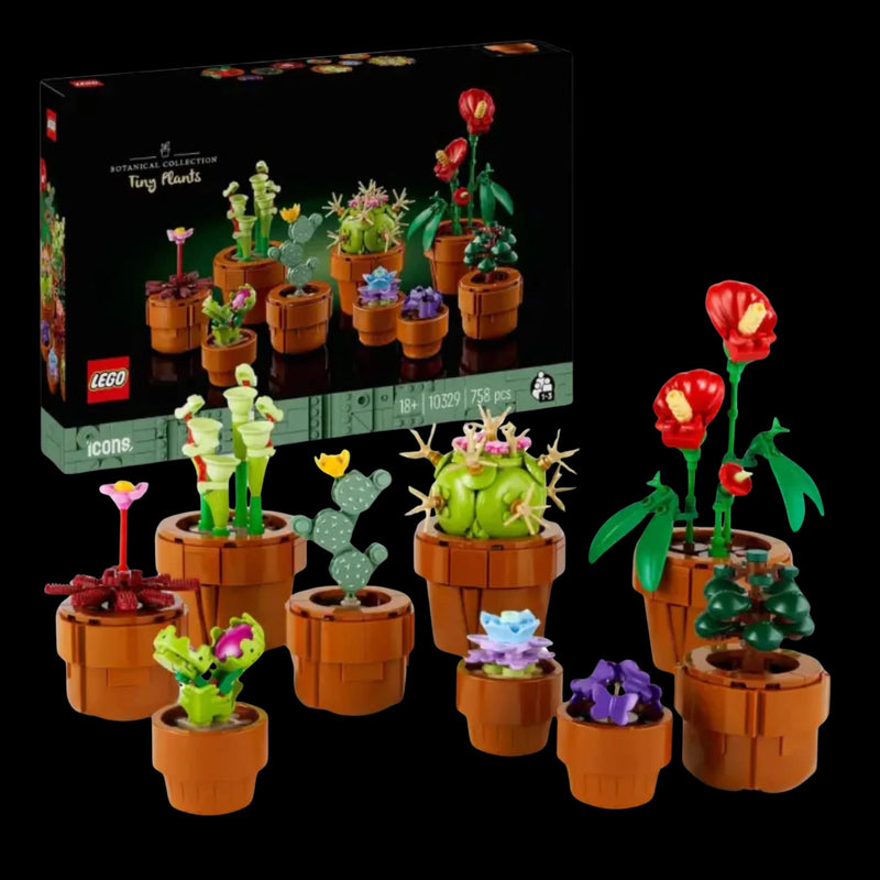 LEGO Icons Botanical Collection 10329 Mini Pflanzen und Blumen Set – dekorative LEGO Pflanzen und Blumen in Terrakotta-Töpfen