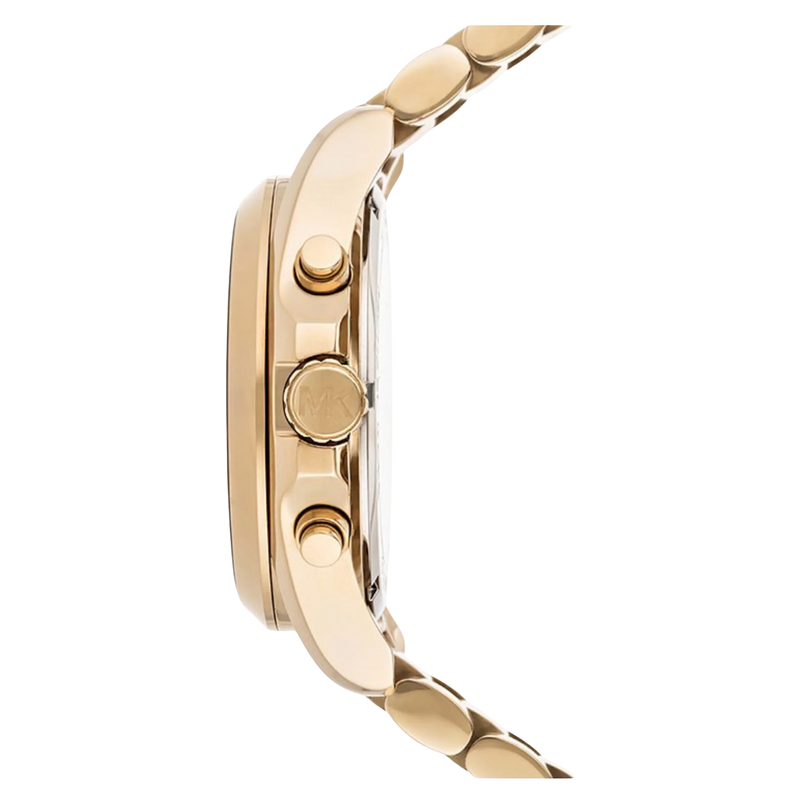 Michael Kors Bradshaw MK5739 Gold Damen Chronograph in Seitenansicht
