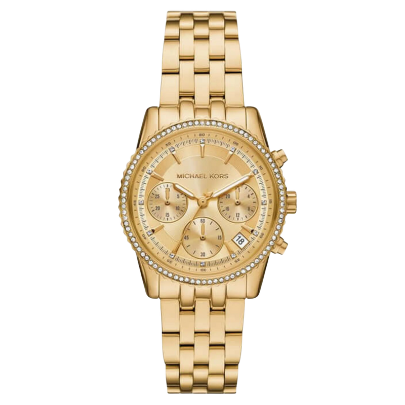 Michael Kors Bryant MK7530 Damen Uhr Gold Chronograph Edelstahl - Michael Kors | Jetzt kaufen bei karinex